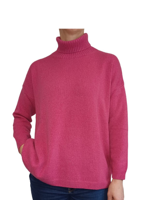 Women's Oversized High Neck Cashmere Sweater Regenerated
